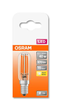 Bec LED Osram Star Special T26, dulie E14, 4W, alb cald (2700K), înlocuitor 40W, 1 buc. 2