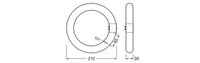 Tub LED circular Osram LED TUBE T9C EM 22, 11W, 1320lm, 4000K, lumină alb rece, pentru tub fluorescent T9, durată lungă de viață, consum redus de energie 2