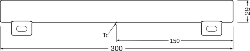 Osram LEDinestra 30cm 3.2W/827 S14s Meleg Fehér LED Izzó - Non-dimmable, 30 cm - S14s, 25W Replacement