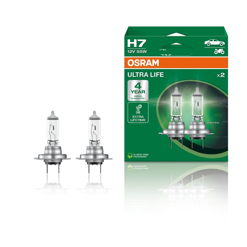 Bec halogen Osram Night Breaker Laser H7 12V - 1 buc. blister, lampă far auto
