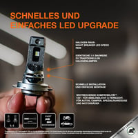 Osram Night Breaker LED Speed H7 450 izzó utcai engedéllyel, 450% több fényerő, 6000K, LEDEC02 integrált, gyors telepítés 4