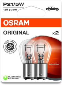 OSRAM ORIGINAL LINE P21/5W 12V Jelzőlámpa Fém Aljzat 2db 2