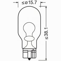 Bec Semnalizare Halogen Osram Original Line W16W 921 12V Galben, Pachet 10 bucăți 5