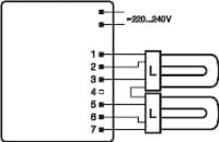 Balast electronic (EVG) Osram QT-M 2x26-42/220-240 S pentru lămpi fluorescente compacte, alb, 220-240V, nereglementabil 3