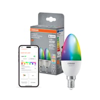 Osram SMART+ Candle WiFi Matter E14 9W pametna žarulja 2 kom - 16 milijuna RGB boja, 2700-6500K, kompatibilna s Alexa, Google i Apple sustavima 1