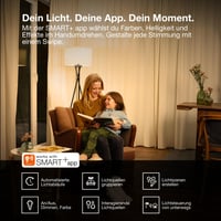 Bec LED Osram SMART+ A53 6W 2400K E27 Filament Auriu Dimmabil, control prin aplicație și voce, compatibil Matter 4