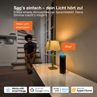 Bec LED Osram SMART+ A53 6W 2400K E27 Filament Auriu Dimmabil, control prin aplicație și voce, compatibil Matter 2