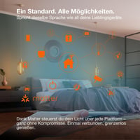 Bec LED Osram SMART+ A53 6W 2400K E27 Filament Auriu Dimmabil, control prin aplicație și voce, compatibil Matter 3