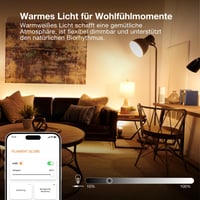 Bec LED Osram SMART+ A53 6W 2400K E27 Filament Auriu Dimmabil, control prin aplicație și voce, compatibil Matter 5