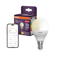 Bec inteligent LED Osram Smart P40 Miniball E14 4,9W ZigBee, reglabil, 2700K alb cald, compatibil cu sistemele smart home 1