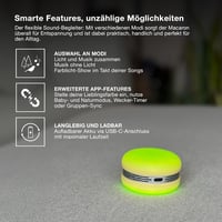 Osram Smart Macaron Bluetooth hangszóró forgó RGB LED fénnyel narancssárga 4