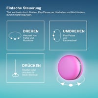 Osram Smart Macaron Bluetooth hangszóró forgó RGB LED fénnyel narancssárga 3