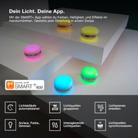 Osram Smart Macaron Bluetooth hangszóró forgó RGB LED fénnyel, zenesynch és app időzítővel 7