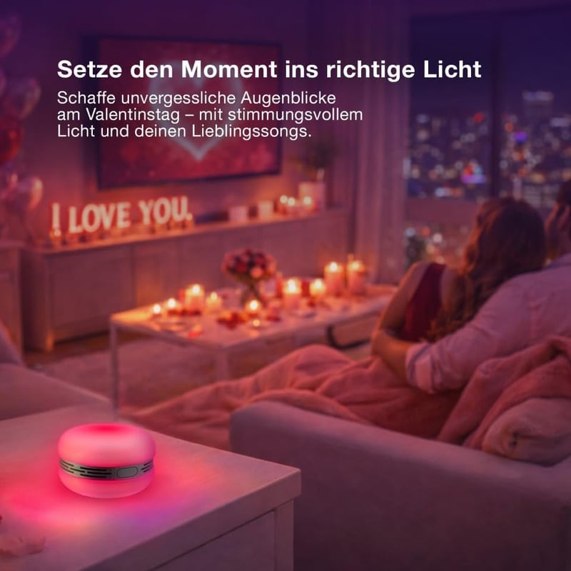 Osram Smart Macaron Bluetooth hangszóró forgó RGB LED fénnyel narancssárga