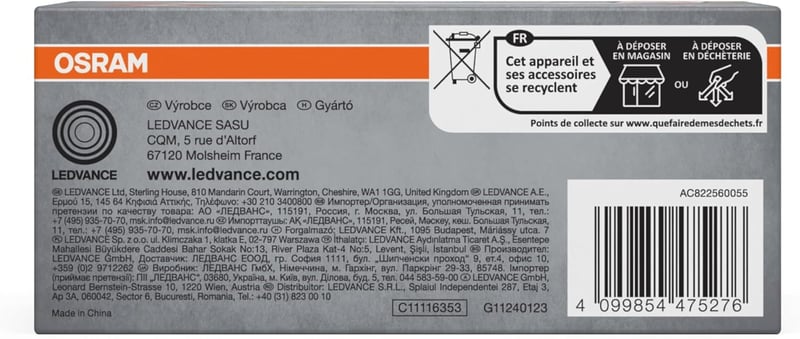 Osram SMART+ Matte Recess Slim LED Beépítő Lámpa WiFi 120mm 8W - 120mm, Round, Ultra slim