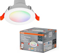 Osram SMART+ RGB+TW LED beépíthető lámpa 86mm WiFi Alexa - 80mm, Round, recess 1