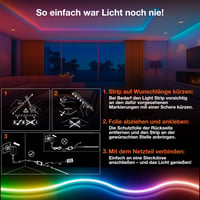 Osram Smart WiFi COB Magic RGB LED traka 5 m, s daljinskim upravljačem, COB tehnologija ravnomjernog svjetla, 35 W, IP20 5