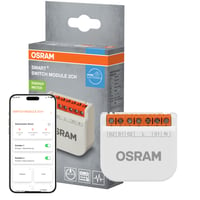 Modul întrerupător inteligent Osram SMART+ WiFi, 2 canale, 10A, cu monitorizare consum, alb, control casă inteligentă 1