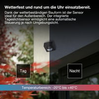 Osram SMART+ WiFi Kültéri Mozgásérzékelő Antracit Színben, IP65 Védettség, Smart Home Alkalmazásokhoz 5