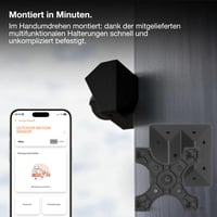 Osram SMART+ WiFi Kültéri Mozgásérzékelő Antracit Színben, IP65 Védettség, Smart Home Alkalmazásokhoz 6