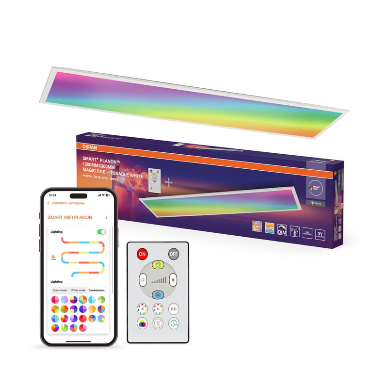Osram SMART+ WiFi Magic Panel LED stropné svietidlo 36W 3600lm biele inteligentné osvetlenie
