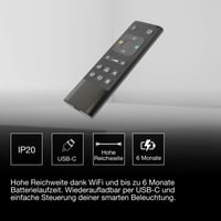 Osram SMART+ WiFi daljinski upravljač, punjiv putem USB-C priključka, crni, IP20 zaštita, za automatizaciju pametnog doma 3