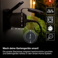 Osram SMART+ Zigbee vanjska pametna utičnica, crna - pametna utičnica EU standarda 3