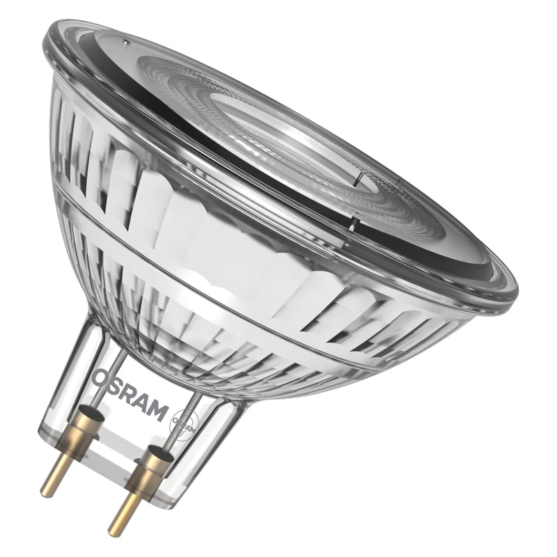 Spot reflector LED Osram Superstar MR16 35, GU5.3, 3,4W, 345lm, 2700K, alb cald, reglabil (dimmabil), 36°, tensiune joasă, pentru vitrine