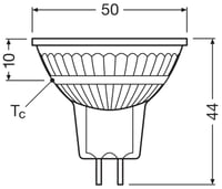 Spot reflector LED Osram Superstar MR16 35, GU5.3, 3,4W, 345lm, 2700K, alb cald, reglabil (dimmabil), 36°, tensiune joasă, pentru vitrine 3