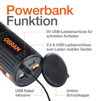 Nabíjateľná hustilka pneumatík Osram TYREinflate 2000 s LED svetlom, nabíjanie cez USB, hustenie za 2 minúty 8