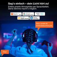 Osram WiFi RGBW rohová stojacia LED lampa 1400 mm 14 W čierna 2700-6500 K s diaľkovým ovládaním náladové osvetlenie 6