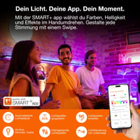 Osram WiFi RGBW rohová stojacia LED lampa 1400 mm 14 W čierna 2700-6500 K s diaľkovým ovládaním náladové osvetlenie 5