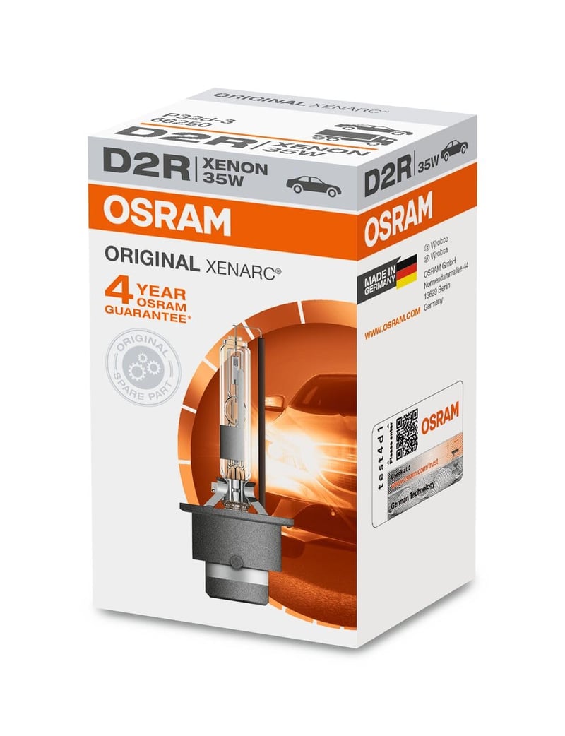 Xenónová výbojka Osram Xenarc Original D2R, 66250, modrobiely svetelný lúč, 1 ks, pre predné svetlomety automobilu