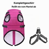 Haină pentru câini Ossxixo cu ham integrat, geacă de iarnă impermeabilă și călduroasă pentru câini de talie mică, medie și mare, potrivită pentru Labrador, Chihuahua, Bulldog Francez 2
