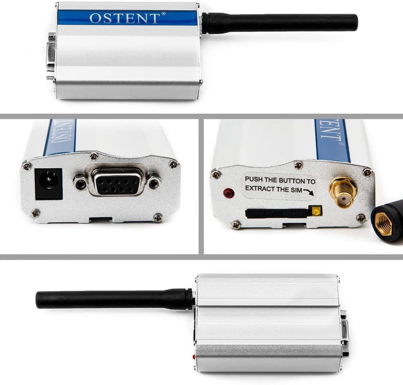 OSTENT GSM Modem Wavecom Q2303A COM RS232 Serial Interface SMS Hívás EU
