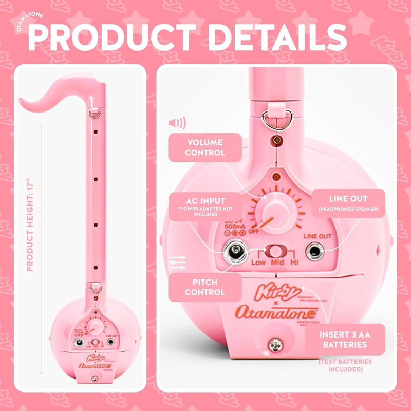 Otamatone Deluxe Kirby elektronikus zenei hangszer szintetizátor