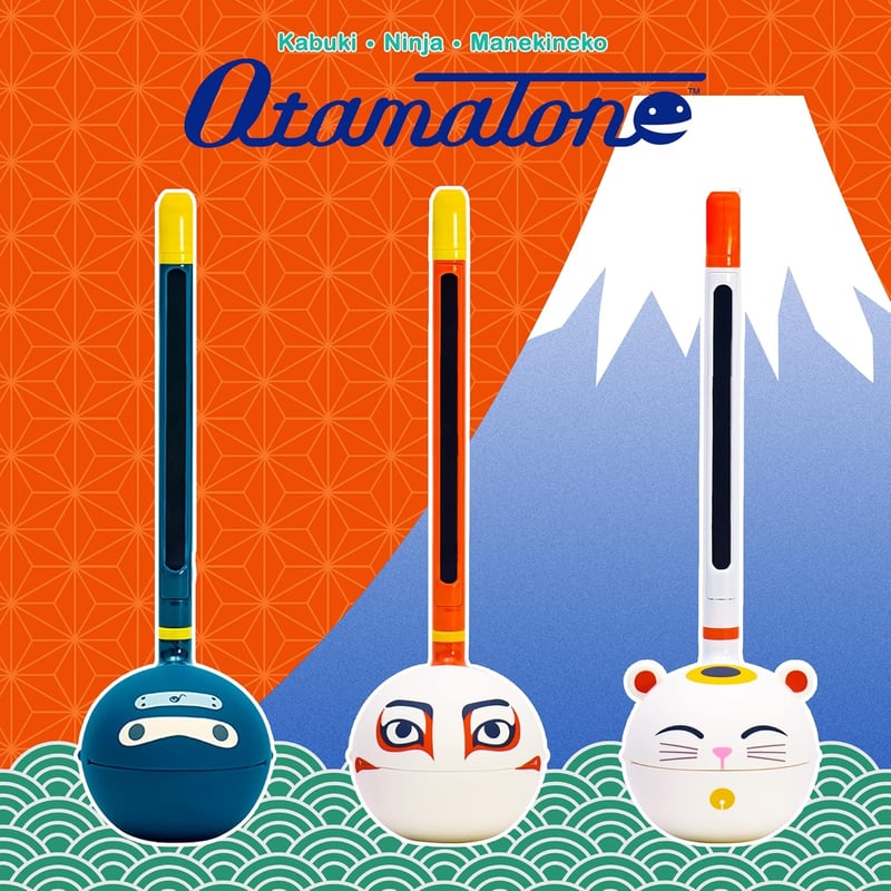 Otamatone Ninja Elektronikus Hangszer - Hordozható Szintetizátor Gyerekeknek és Felnőtteknek - Kreatív Zenei Játék Érintésérzékeny Felülette