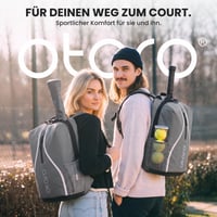 Tenisový batoh Otaro s priehradkou na obuv a notebook, pre 2 rakety, 30 l, s pláštenkou, unisex tenisová taška pre mužov a ženy 4