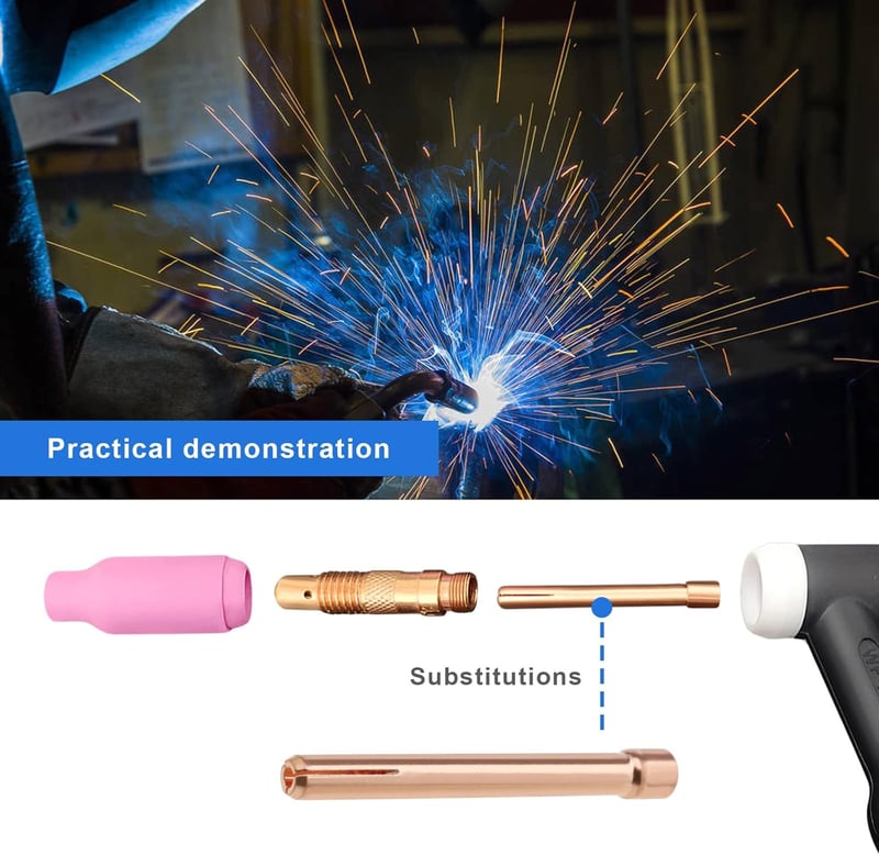 OTOTEC 10db 10N24 2,4mm Wolfram Elektróda Fogó WP17 WP18 WP26 Hegesztőgéphez