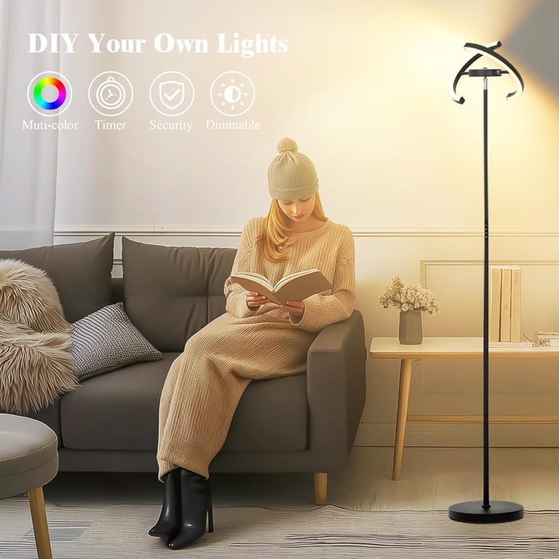 OTREN LED Álló Lámpa RGB Dimmer Távirányítóval 182cm