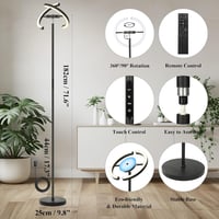 OTREN LED Álló Lámpa RGB Dimmer Távirányítóval 182cm 3