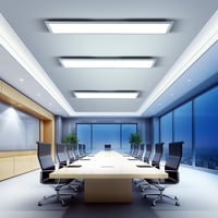 OTREN LED Mennyezeti Panel Lámpa 120x30 cm, 40W Szabályozható Fényerő, 2800K-6000K Távirányítóval, Ultralapos Ezüst Világítás Nappaliba, Kon 7