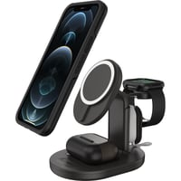 Nabíjacia stanica OtterBox 3 v 1 s MagSafe na bezdrôtové nabíjanie pre iPhone, AirPods Pro a Apple Watch, so silným magnetickým uchytením, čierna 1