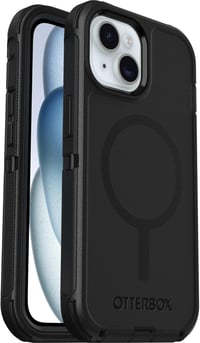 OtterBox Defender Series MagSafe iPhone 15/14/13 ütésálló védőtok fekete - iPhone 16e / 15 / 14 / 13, black, Defender MagSafe 1