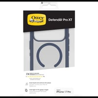 Husă OtterBox Defender Series Pro XT Clear MagSafe pentru iPhone 17 Pro, rezistentă la șocuri, testată conform standardelor militare, transparent/albastru 5