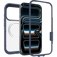 Husă OtterBox Defender Series Pro XT Clear MagSafe pentru iPhone 17 Pro, rezistentă la șocuri, testată conform standardelor militare, transparent/albastru 4