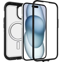 Husă OtterBox Defender XT MagSafe pentru iPhone 17e/16e/15/14/13, transparent/negru 4