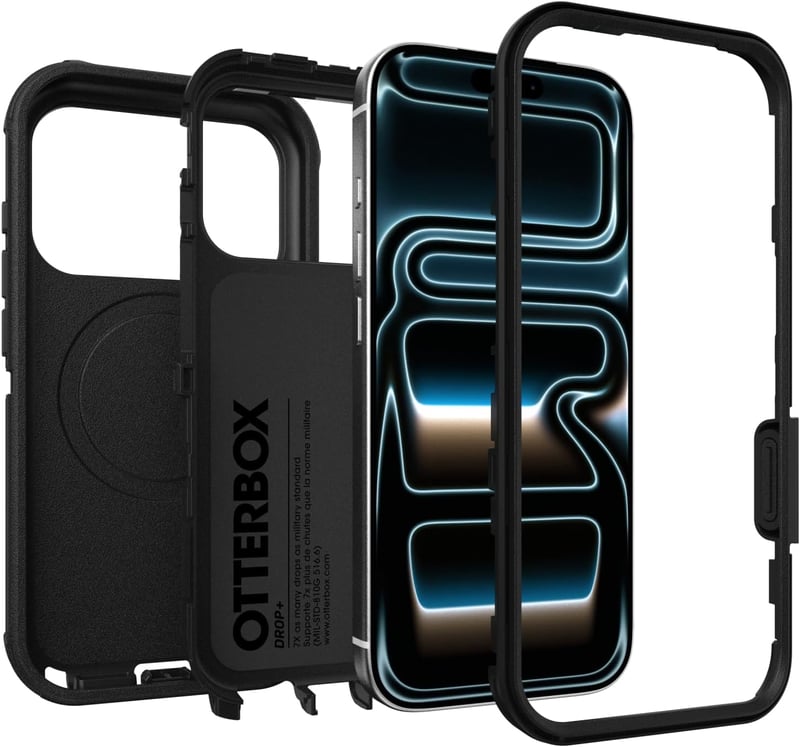 OtterBox iPhone 17 Pro Defender Pro Series tok fekete, erős és tartós