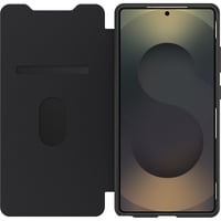 Puzdro OtterBox React Folio pre Samsung Galaxy S25 Ultra – priehľadné/čierne, s priehradkou na karty, s vojenským štandardom ochrany 2