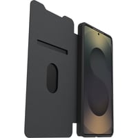 Puzdro OtterBox React Folio pre Samsung Galaxy S25 Ultra – priehľadné/čierne, s priehradkou na karty, s vojenským štandardom ochrany 4